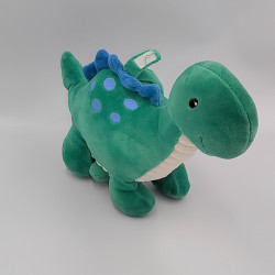 Doudou musical dinosaure vert blanc TEX