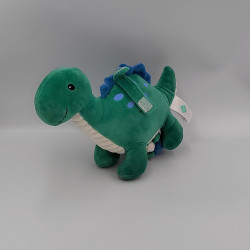 Doudou musical dinosaure vert blanc TEX