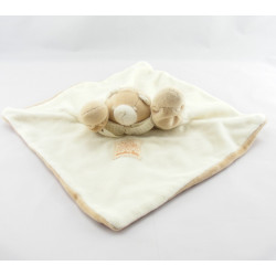 Doudou plat ours blanc beige MOULIN ROTY