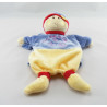 Doudou marionnette lutin bleu vert spirale REVE DE BEBE