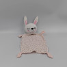 Doudou plat lapin rose blanc pois SIMBA TOYS KIABI