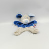 Doudou plat chien gris bleu fusée SUCRE D'ORGE
