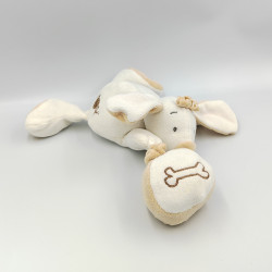 Doudou musical chien blanc beige BABY NAT