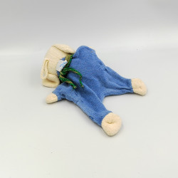 Doudou plat chien blanc bleu vert STERNTALER