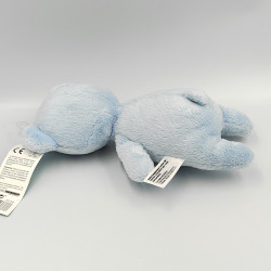 Doudou ours bleu blanc pois TEX
