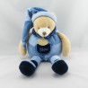 Doudou et Compagnie ours Filou bleu 