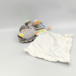 Doudou cheval gris vert orange mouchoir cajou SUCRE D'ORGE