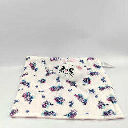Doudou plat chat Marie Les Aristochats blanc rose fleurs DISNEY PRIMARK