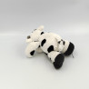 Mini doudou Vache blanche taches noir Nicotoy
