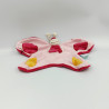 Doudou plat papillon rose fushia orange KING BEAR