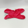 Doudou plat papillon rose fushia orange KING BEAR
