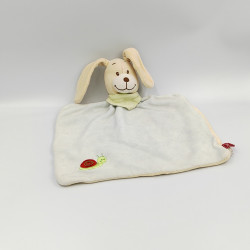 Doudou plat chien lapin bleu ciel escargot TEX