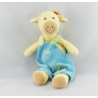 Doudou girafe vache verte jaune bleu NOUNOURS