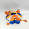 Doudou et compagnie plat ours bleu orange prince Indidou