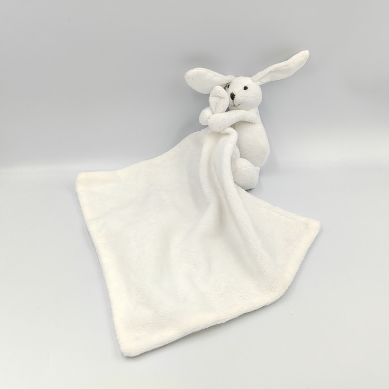 Doudou lapin blanc mouchoir ZARA HOME