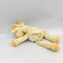 Doudou girafe jaune orange verte AMTOYS