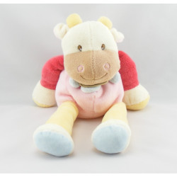 Doudou vache rose avec mouchoir BABY NAT