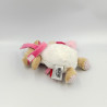 Doudou et compagnie veilleuse chien beige blanc rose pois lovely