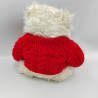 Peluche ours blanc pull laine rouge GIORGIO BEVERLY HILLS 2006