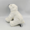 Peluche ours polaire blanc ZOO MULHOUSE Peluche ours polaire blanc ZOO MULHOUSE