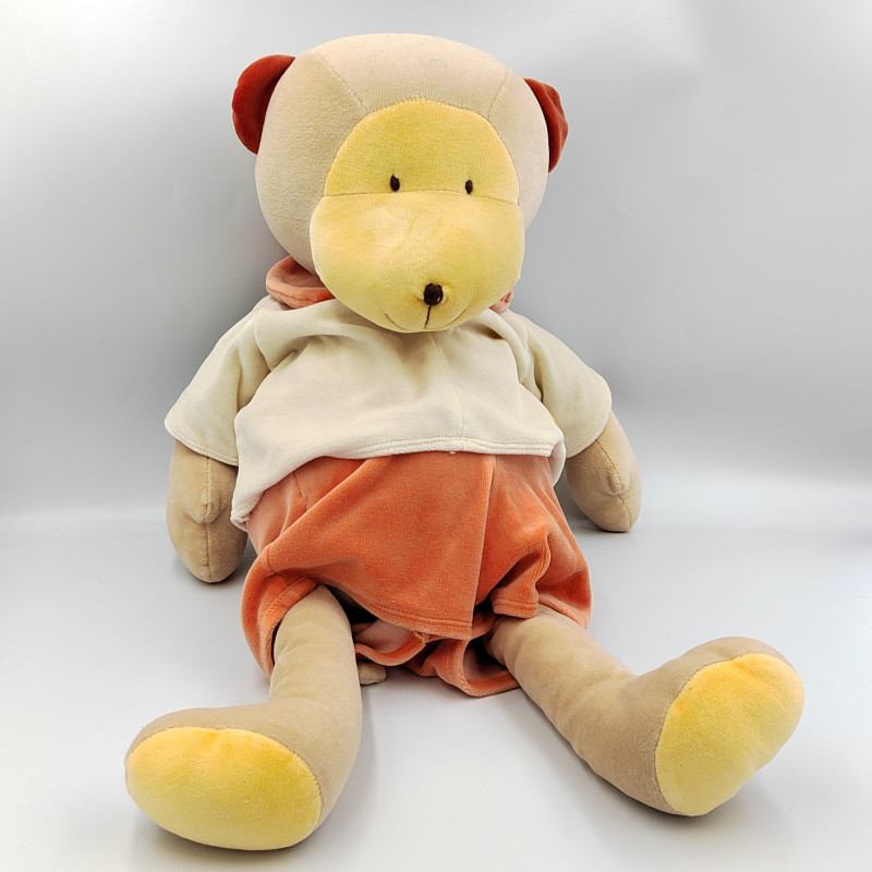 Grand doudou singe les Loustics MOULIN ROTY