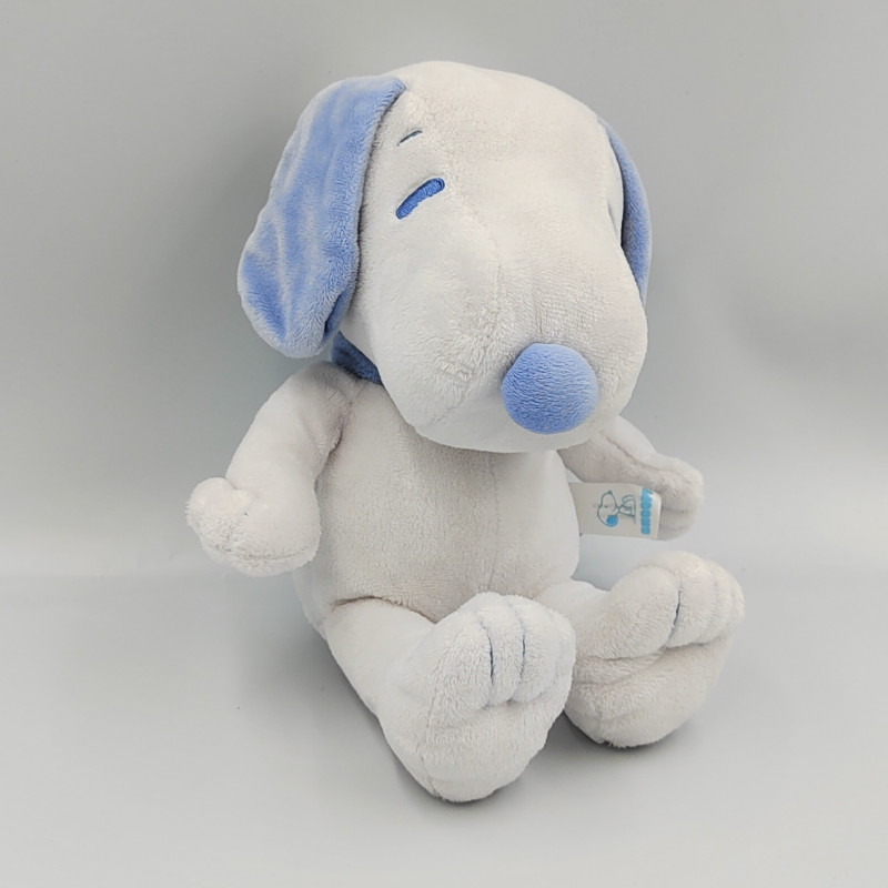 DOUDOU CHIEN BLANC BLEU SNOOPY GIPSY