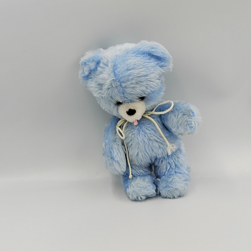 Doudou Peluche ours bleu BOULGOM