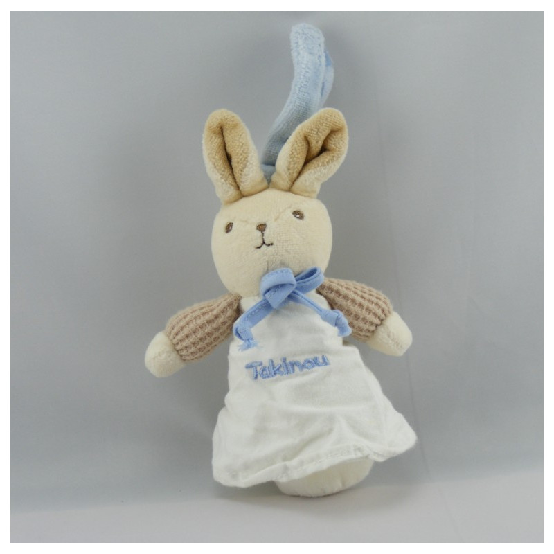 Doudou attache tétine fillette lutin NICOTOY