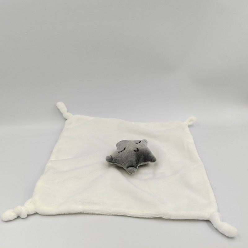 Doudou Plat Blanc Étoile...