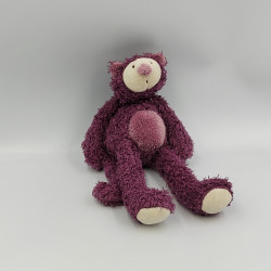 Doudou chat violet Les Zazous Mia MOULIN ROTY