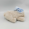 Doudou ours beige bleu blanc étoiles INTERBABY