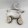 Doudou marionnette raton laveur gris noir Nature BABY NAT