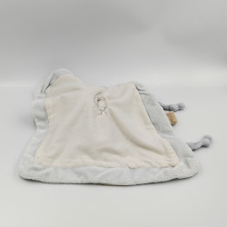 DOUDOU PLAT ÉLÉPHANT BLEU BEIGE NATTOU