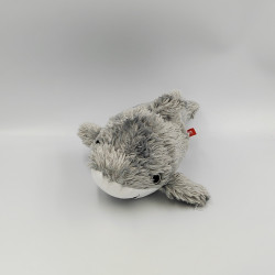 Peluche requin gris blanc WILD REPUBLIC