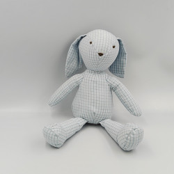 Doudou lapin vichy bleu JACADI