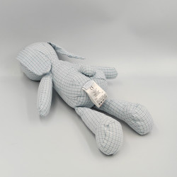 Doudou lapin vichy bleu JACADI