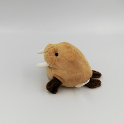 Doudou phoque morse beige marron SEMO