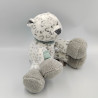 Doudou musical chat panthère blanc gris LEA NATTOU