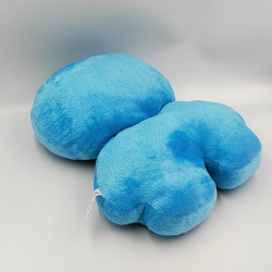 Coussin doudou singe bleu ZEEMAN