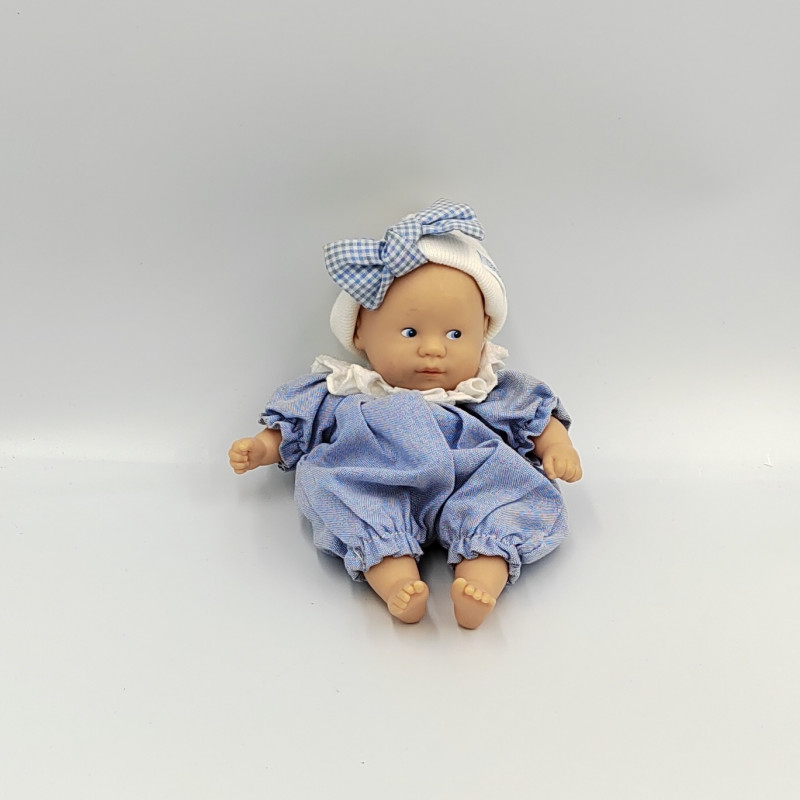 Poupée poupon bébé bleu bonnet blanc COROLLE 1998