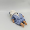 Poupée poupon bébé bleu bonnet blanc COROLLE 1998