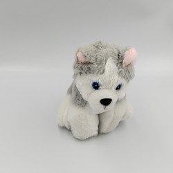 Peluche chien Husky gris blanc 3PAGEN