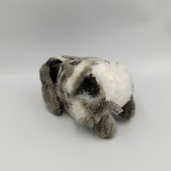 Peluche lapin gris blanc toute douce GIPSY 20 cm 