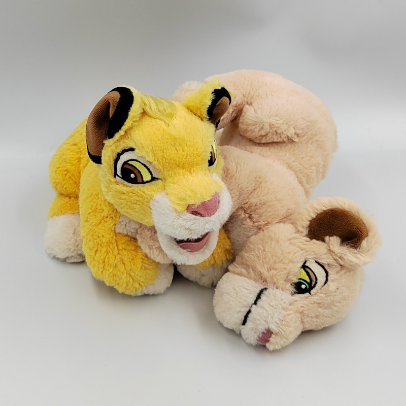 Peluche le roi lion Nala Kiara et Simba DISNEYLAND