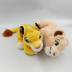 Peluche le roi lion Nala Kiara et Simba DISNEYLAND lot de 2 
