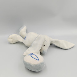 Doudou musical Lapin blanc bleu balle Baby nat