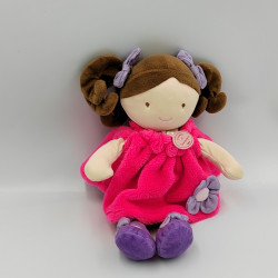 Doudou et compagnie plat poupée fille rose violet Les Demoiselles Lollipop