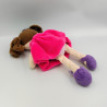 Doudou et compagnie plat poupée fille rose violet Les Demoiselles Lollipop