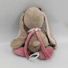 Doudou musical lapin beige rose Nina NATTOU