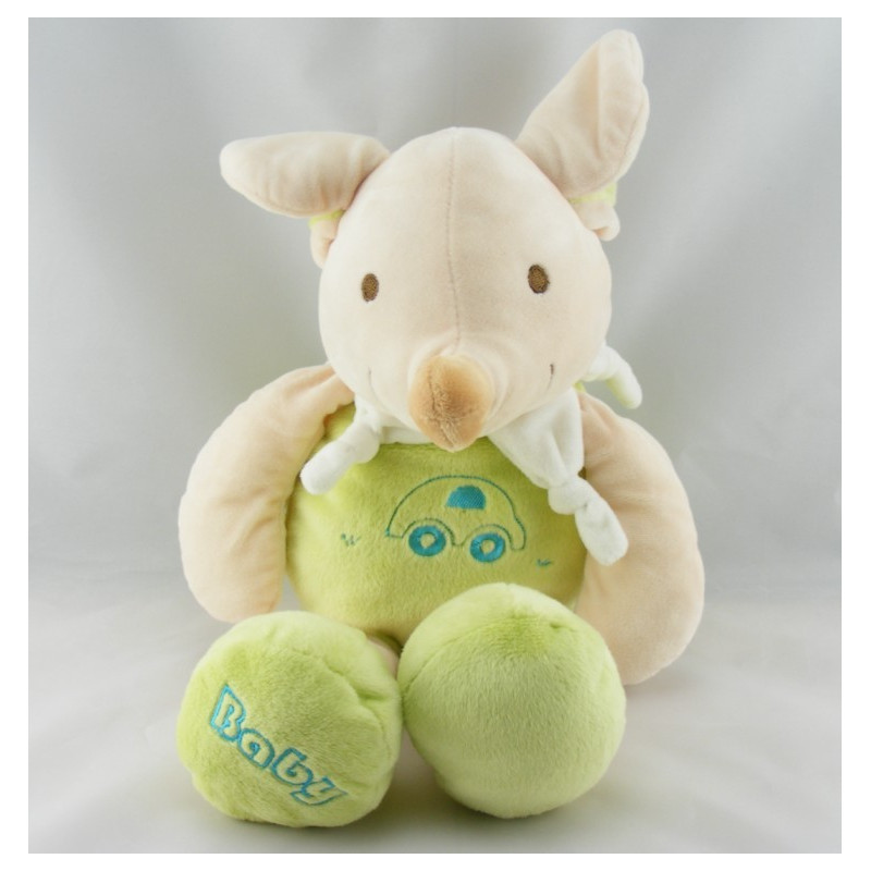 Doudou souris verte voiture BABY PLAYKIDS